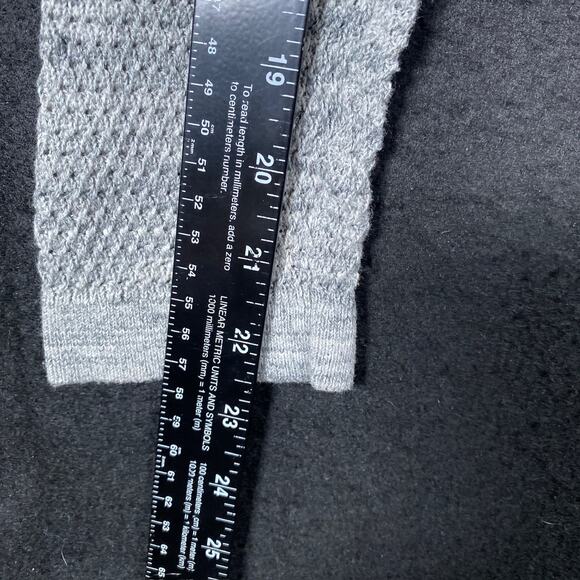 Ann Taylor Loft Womens Sweater Gray Petite Crew Neck Knitted Long Sleeve LP - Picture 8 of 12